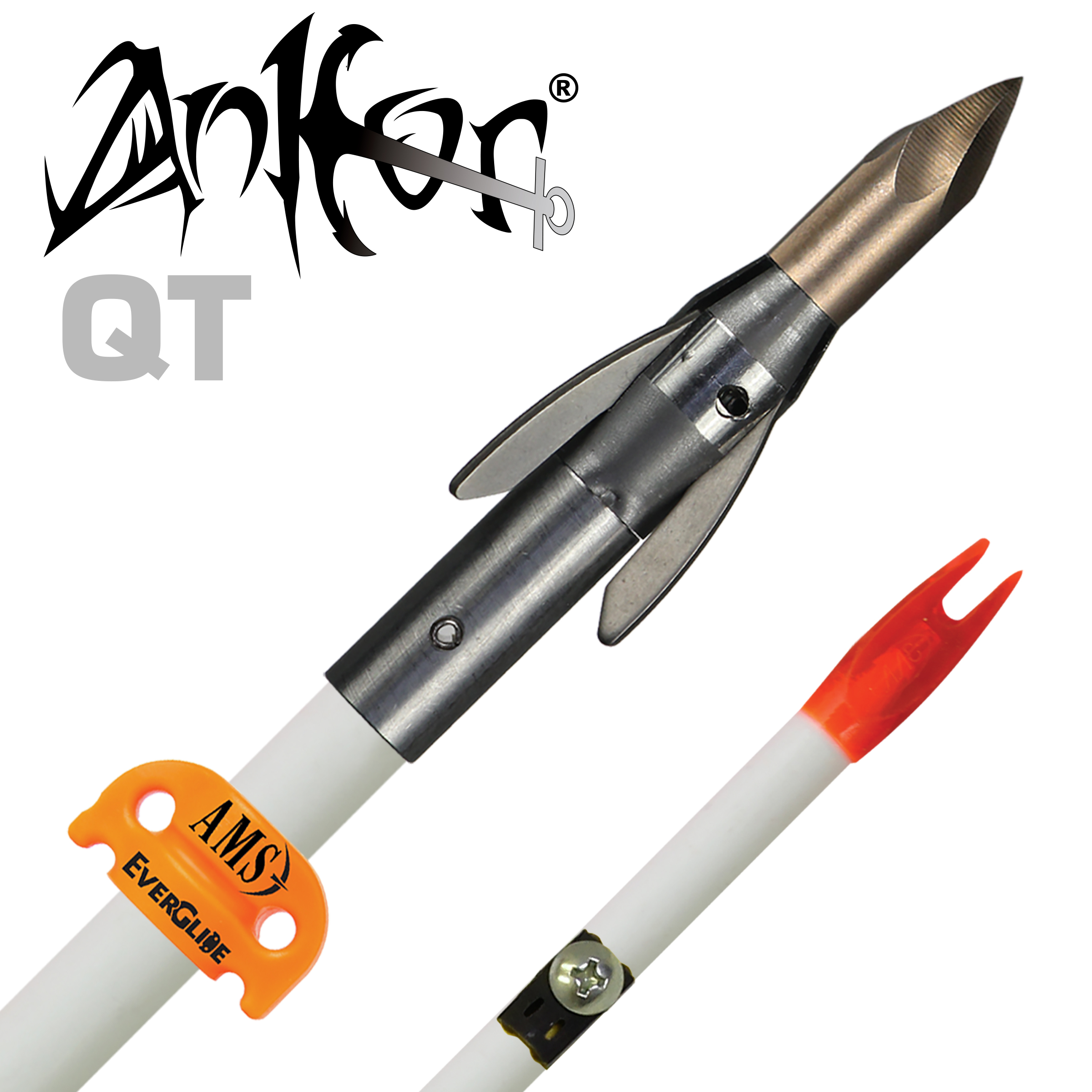 AMS Ankor QT Bowfishing Arrow (Chartreuse Shaft) - Backwoods Trading Post